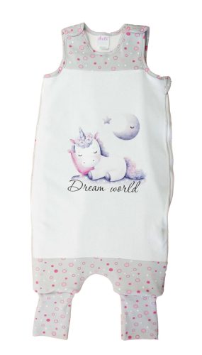 Ujjatlan tipegő hálózsák, unikornis mintával – 3 TOG