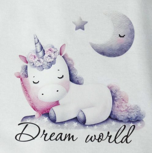 Ujjatlan tipegő hálózsák, unikornis mintával – 3 TOG