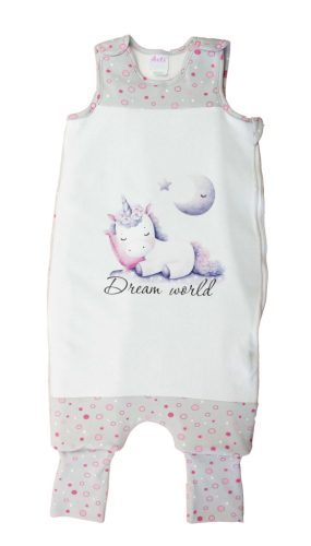 Ujjatlan tipegő hálózsák, unikornis mintával – 3 TOG