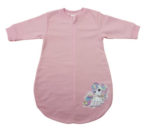 Belül bolyhos hosszú ujjú hálózsák – 2,5 TOG - Unikornis mintával