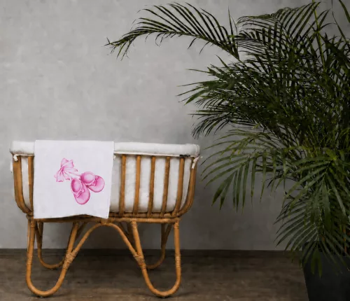 Textil tetra pelenka kiscipő mintával 70x70cm