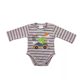 Hosszú ujjú baba body - Dinó mintával