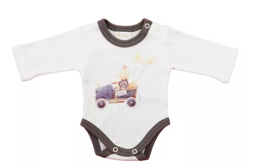 Baba body, hosszú ujjú - Rókás  mintával