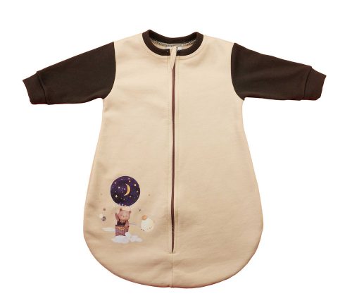 Belül bolyhos hosszú ujjú hálózsák – 2,5 TOG - Állatos mintával