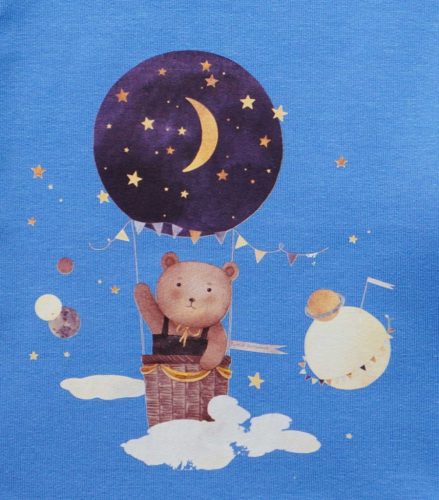 Belül bolyhos hosszú ujjú hálózsák – 2,5 TOG - Állatos mintával