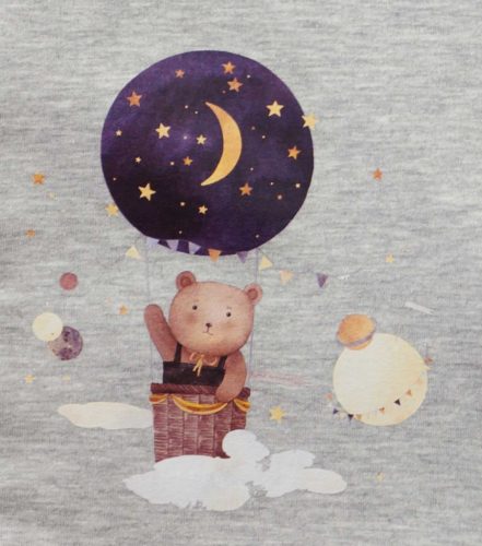 Belül bolyhos hosszú ujjú hálózsák – 2,5 TOG - Állatos mintával