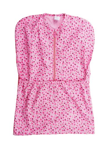 Oviszsák elöl cipzáras, zsebes – Virág mintával