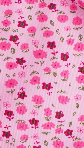 Oviszsák elöl cipzáras, zsebes – Virág mintával