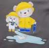 Hosszú ujjú baba body - Macis mintával