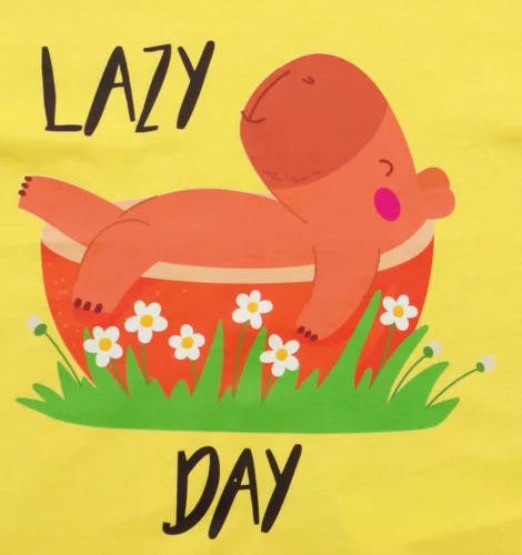Hosszú ujjú lány póló – Kapibara mintával