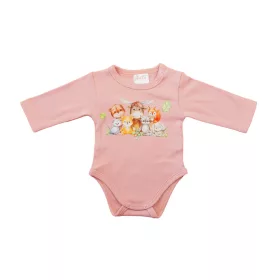 Hosszú ujjú baba body - Állatos mintával