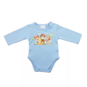Hosszú ujjú baba body - Állatos mintával