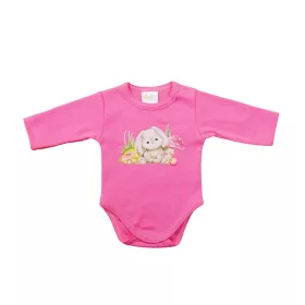 Hosszú ujjú baba body - Állatos mintával