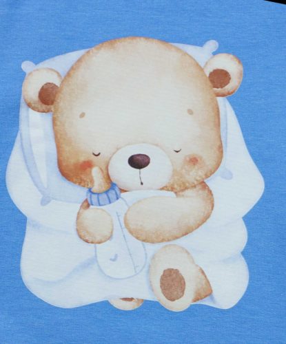 Belül bolyhos hosszú ujjú hálózsák – 2,5 TOG - Maci mintával