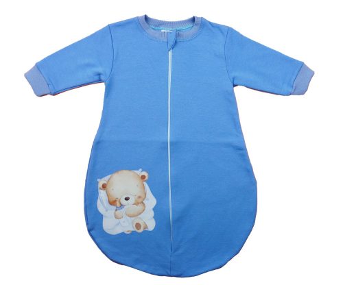 Belül bolyhos hosszú ujjú hálózsák – 2,5 TOG - Maci mintával