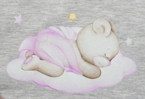 Belül bolyhos hosszú ujjú hálózsák – 2,5 TOG - Maci mintával