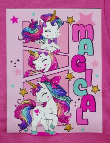 2 részes pamut kislány szabadidő szett Unikornis mintával