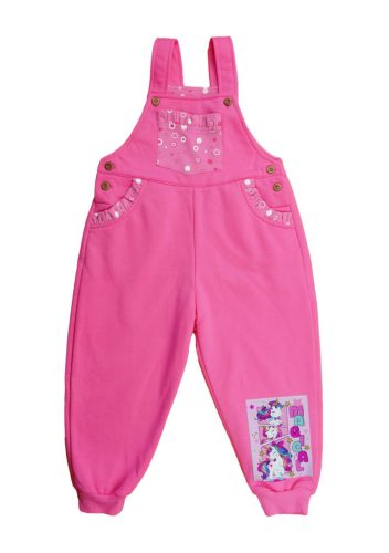 Unikornis lányka bolyhos kertésznadrág