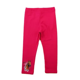 Kislány bolyhos leggings Lovas mintával