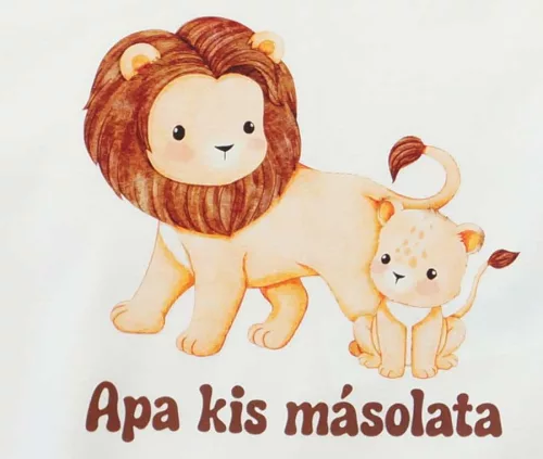 Apák napi ujjatlan pamut rugdalózó