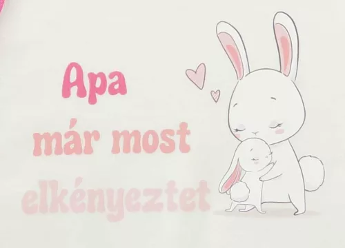 Apák napi ujjatlan pamut rugdalózó
