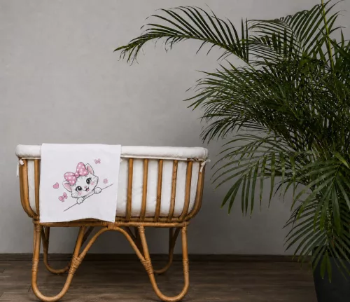 Textil tetra pelenka cica mintával 70x70cm