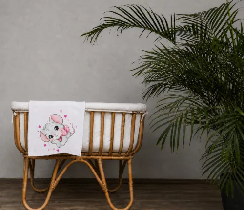 Textil tetra pelenka egér mintával 70x70cm