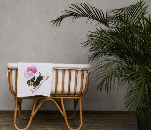 Textil tetra pelenka tacsi mintával 70x70cm