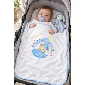 Baba pamut takaró 70 × 90 cm – maci mintával