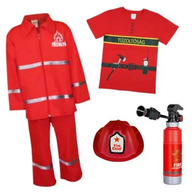 Tűzoltó jelmez 2 részes