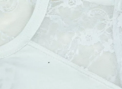 Lányka alkalmi csipkés hosszú ujjú felső