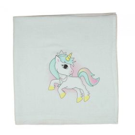 Unikornis textil-tetra pelenka 70 x 70 cm