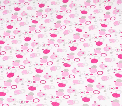 Óvodai lepedő végnyomott 135x60cm V PINK KARIKÁS
