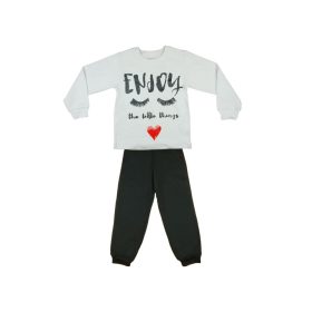 Lányka pizsama glitteres Enjoy felirattal