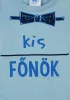 Kis főnök feliratos hosszú ujjú baba body