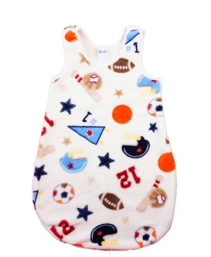 Ujjatlan wellsoft hálózsák – 2,5 TOG, Baseball mintás