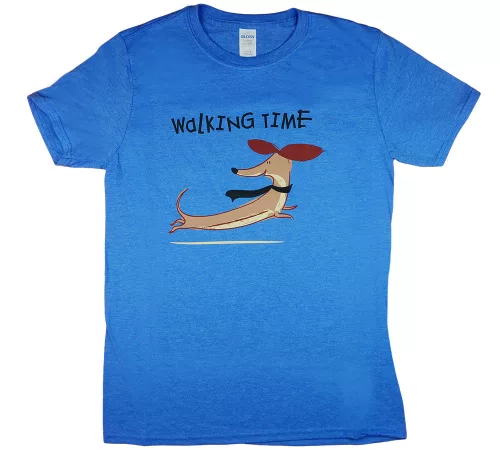 "Walking time" tacskós rövid ujjú férfi póló