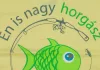 "Én is nagy horgász leszek!" feliratos rövid ujjú fiú póló