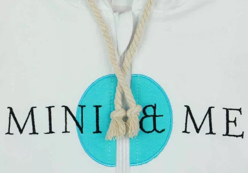 Mini&Me cipzáras kapucnis pulóver