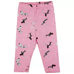 Kutyusos lányka pamut leggings