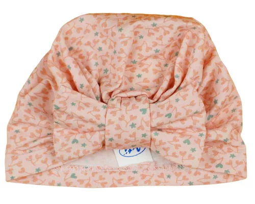 Mintás masnis nyári baba sapka