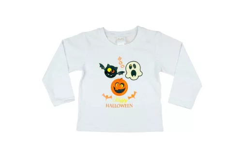Halloween szellemes hosszú ujjú gyerek póló