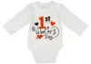 "1st Valentine's day" feliratos valentin napi baba body fehér