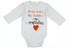 "Sorry boys. My Daddy's my valentine" feliratos valentin napi baba body fehér