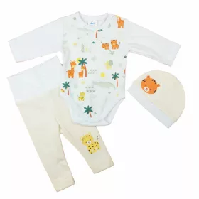 3 részes baba szett Szafaris mintával