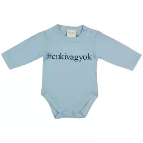 Feliratos hosszú ujjú baba body