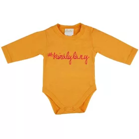Feliratos hosszú ujjú baba body