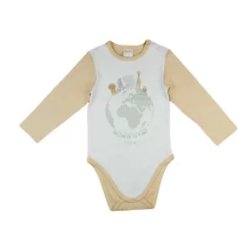 Hosszú ujjú baba body állatos mintával