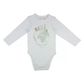 Hosszú ujjú baba body állatos mintával