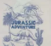 Rövid ujjú fiú póló dinoszauruszos mintával